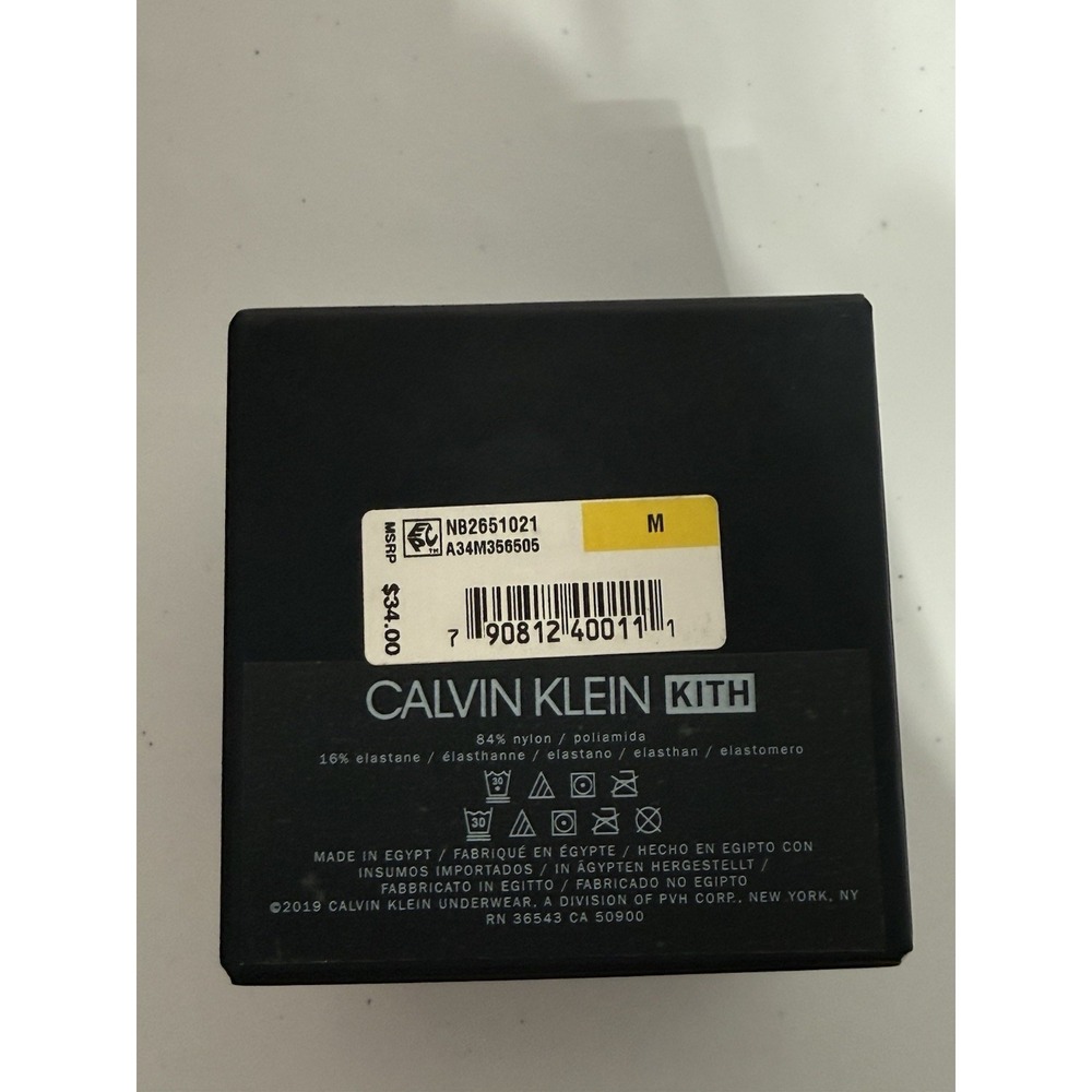 Kith x Calvin Klein Men's Boxer Briefs Black Grey Size M Brand New In Box - Picture 4 of 4